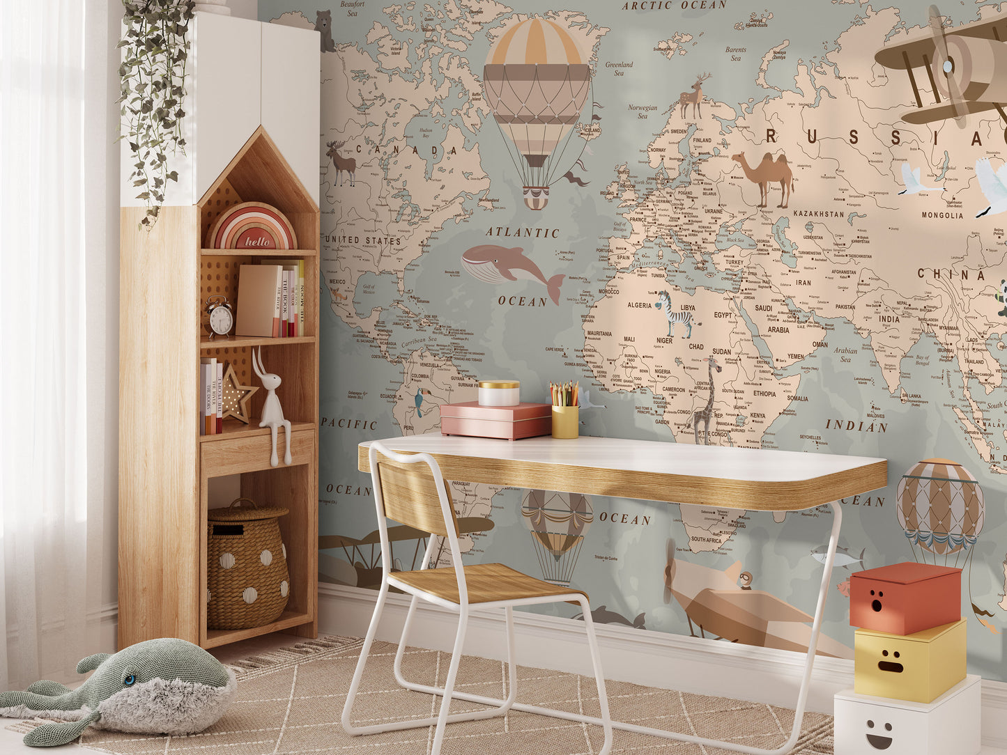 Adventure Map Of The World Wall Mural